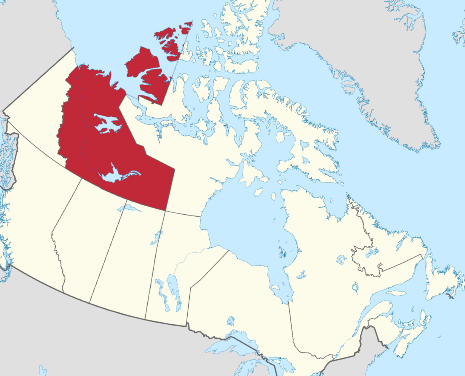 Canada northwest map